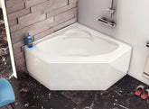 GA961 - بانيو كونتور 110×110 أبيض ايديال ستاندرد